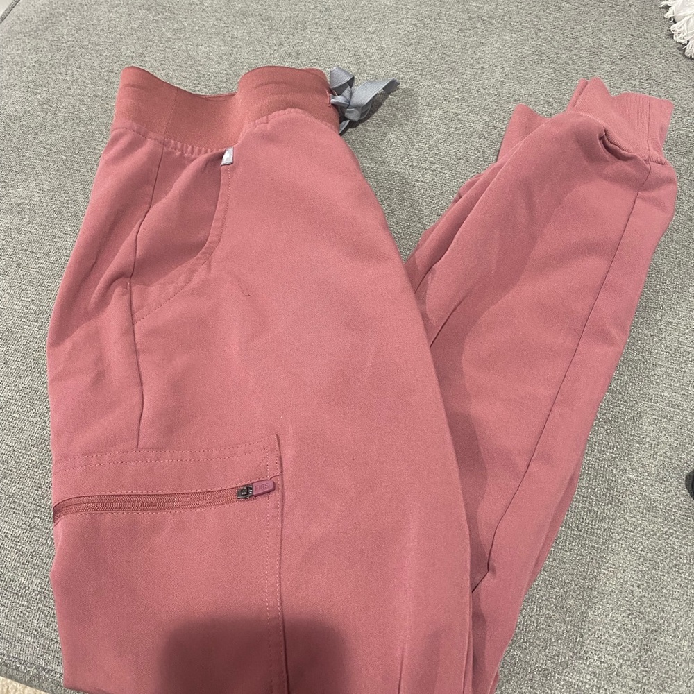 XS MAUVE FIGS JOGGER SCRUB PANTS